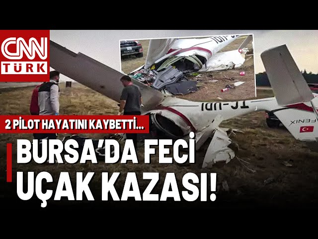 SON DAKİKA  Bursa'da Eğitim Uçağı Düştü, 2 Pilot Hayatını Kaybetti!