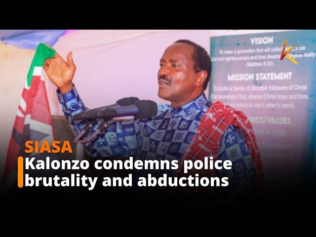 Kalonzo Musyoka condemns recent cases of police brutality and illegal abductions