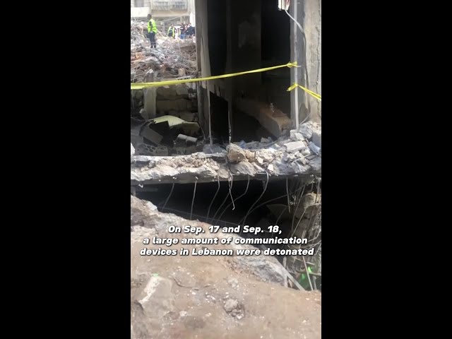 Vlog: Xinhua correspondent's visit to bombing site of Israeli airstrike on S. Lebanon