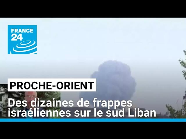 ⁣Proche-Orient : des dizaines de frappes israéliennes sur le sud Liban • FRANCE 24