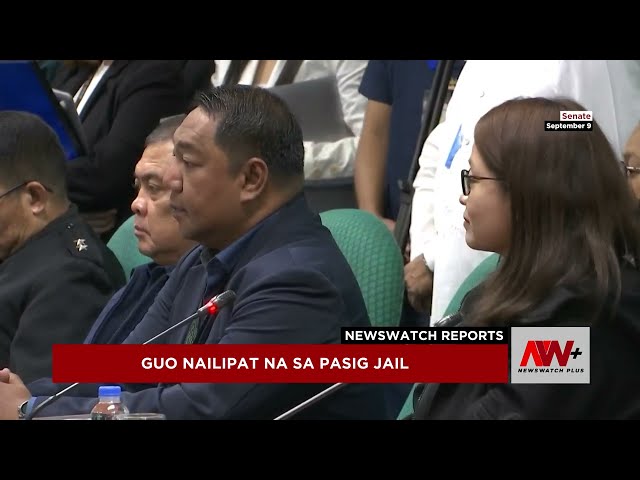 ⁣Guo nailipat na sa Pasig jail | NewsWatch Reports