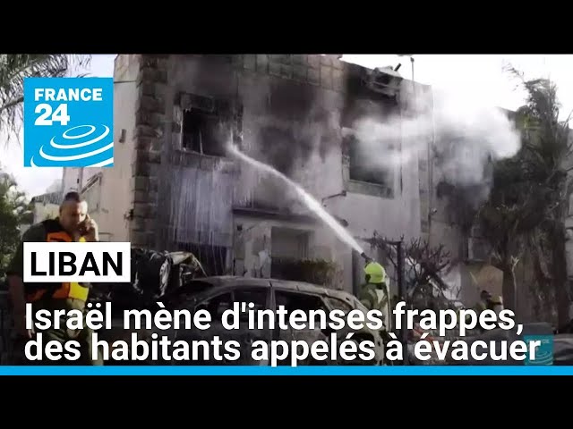 ⁣Israël mène d'intenses frappes sur le Liban, des habitants appelés à évacuer • FRANCE 24