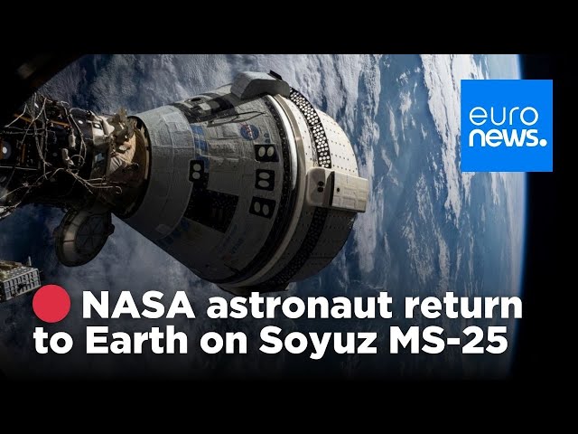 ⁣ LIVE - NASA astronaut and cosmonauts return to Earth on Soyuz MS-25 | euronews 