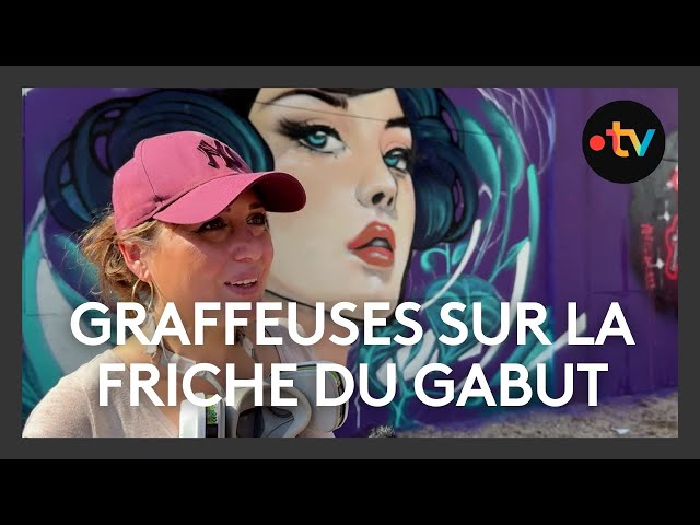 ⁣La friche du Gabut retrouve des couleurs sous les coups de bombe de 35 graffeuses