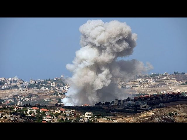 ⁣Dozens of Israeli airstrikes kill at least one in southern Lebanon