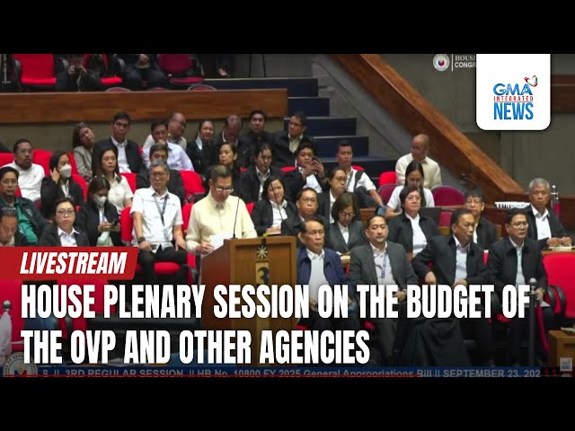 ⁣GMA Integrated News Live: House plenary session on the budget of the OVP and other agencies Part 2