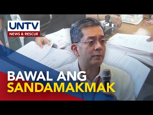 ⁣Pagdadala ng maraming supporters ng kandidato sa COC filing, ipagbabawal ng COMELEC