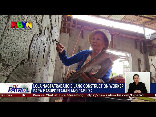 ⁣KBYN: Lola nag-construction worker para masuportahan ang pamilya