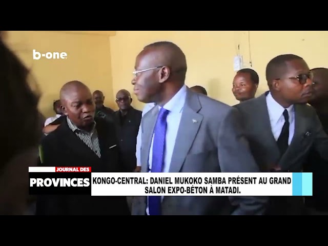 ⁣Kongo-central : Daniel MUKOKO SAMBA présent au grand salon expo béton à Matadi