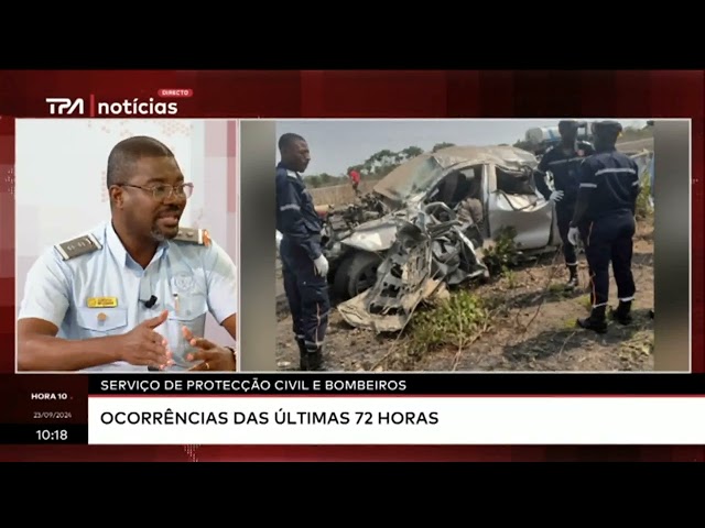 ⁣Serviço de Protecção Civil e Bombeiros - Ocorrências das últimas 72 horas