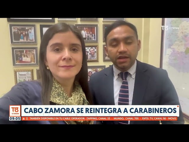 ⁣Cabo Zamora se reintegra a Carabineros