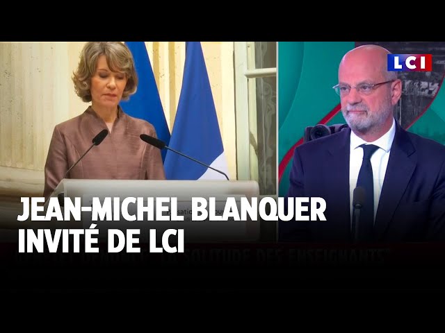 ⁣Jean-Michel Blanquer réagit au discours d'Anne Genetet, nouvelle ministre de l'Education 