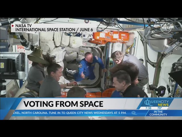 ⁣Voting from space this election year