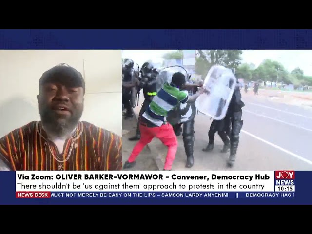 #StopGalamseyNow Demo: Which station should I report to? - Oliver Barker-Vormawor to Police.