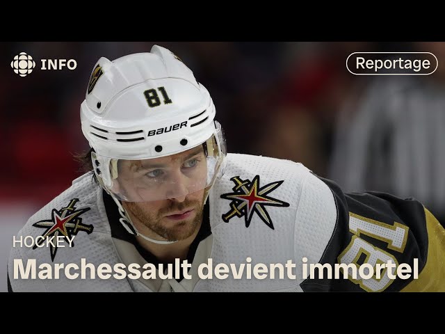 Le numéro de Marchessault hissé dans les hauteurs du Centre Vidéotron