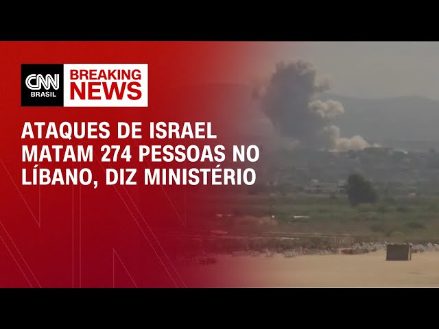 Ataques de Israel matam 274 pessoas no Líbano, diz ministério | BASTIDORES CNN