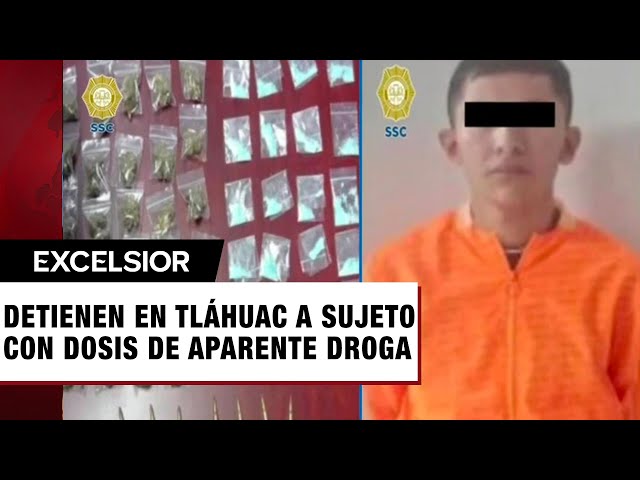 ⁣Detiene a distribuidor de droga en Alcaldía Tláhuac