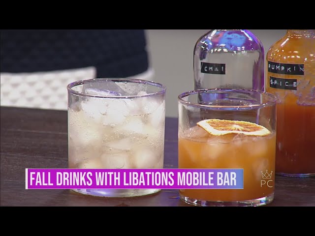 ⁣Fall drinks with Libations Mobile Bar