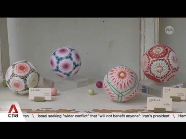 Dedicated artists keeping Japanese ancient craft of "temari" alive