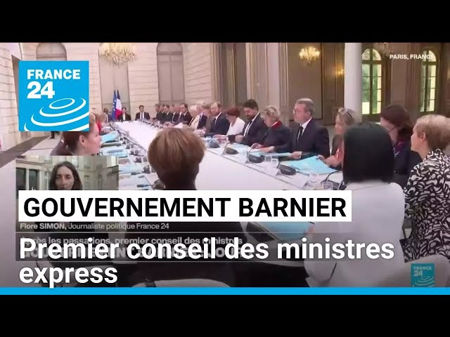 ⁣Gouvernement Barnier : premier conseil des ministres express • FRANCE 24