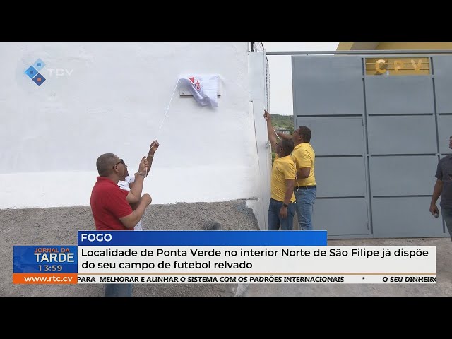 ⁣Localidade de Ponta Verde no interior Norte de São Filipe já dispõe do seu campo de futebol relvado