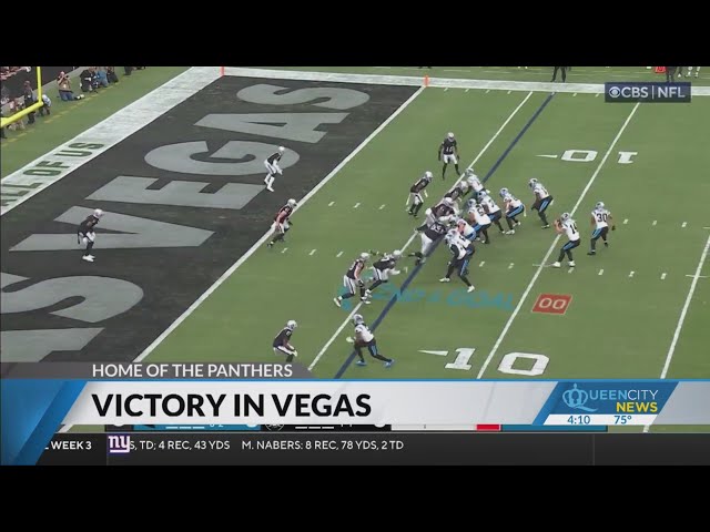 ⁣Panthers victory in Las Vegas