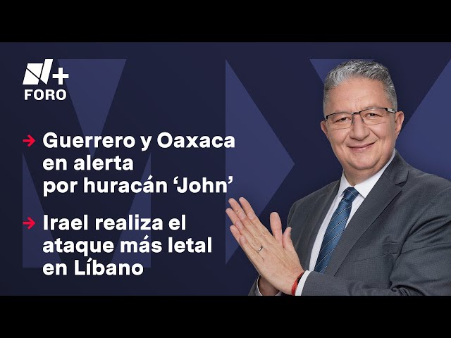 ⁣Huracán 'John' se acerca peligrosamente a Guerrero y Oaxaca | Noticias MX - 23 de Septiemb