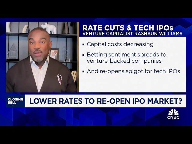 Rate-drop environment could be the key 'reopen the spigot' for IPOs, says Rashaun Williams