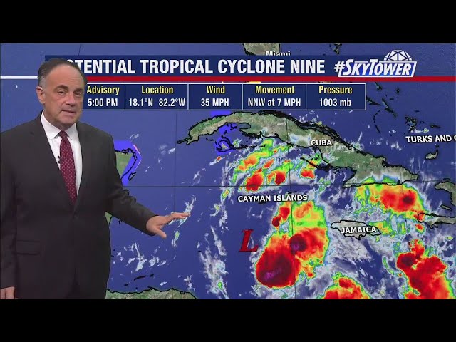 Tracking Potential Tropical Cyclone Nine