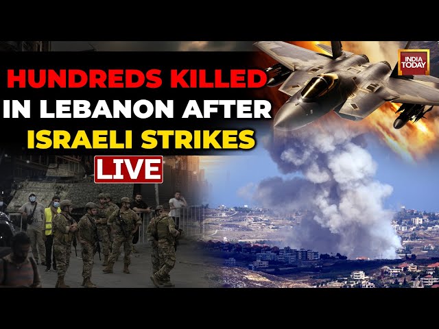 ⁣Iran Vs Hezbollah LIVE: Nearly 500 Killed In Lebanon After Israeli Airstrikes | Israel-Lebanon