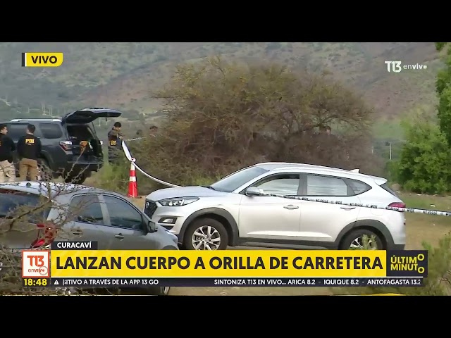 ⁣Encuentran cuerpo sin vida a un costado de carretera en Curacaví