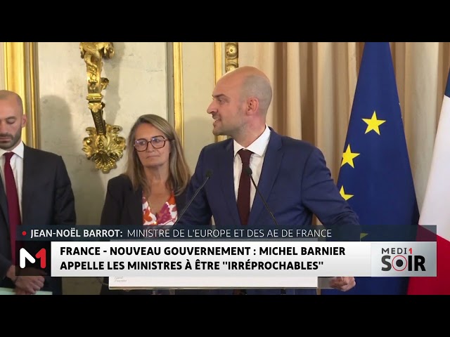 ⁣France : Michel Barnier appelle les ministres à être "irréprochables"