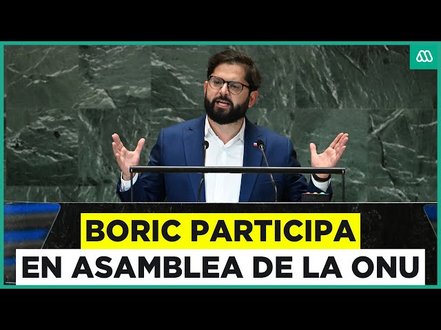 ⁣Boric: El presidente participa en asamblea de la ONU en Nueva York