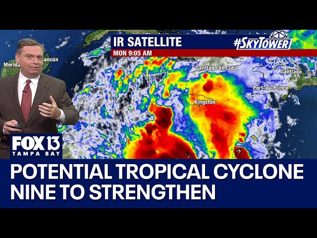 ⁣Potential Tropical Cyclone Nine to become Hurricane Helene