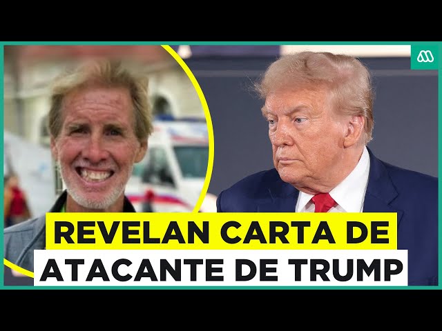 ⁣Estados Unidos: Revelan carta de atacante de Donald Trump