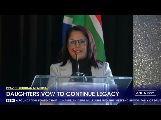 ⁣Pravin Gordhan's daughters vow to continue his legacy