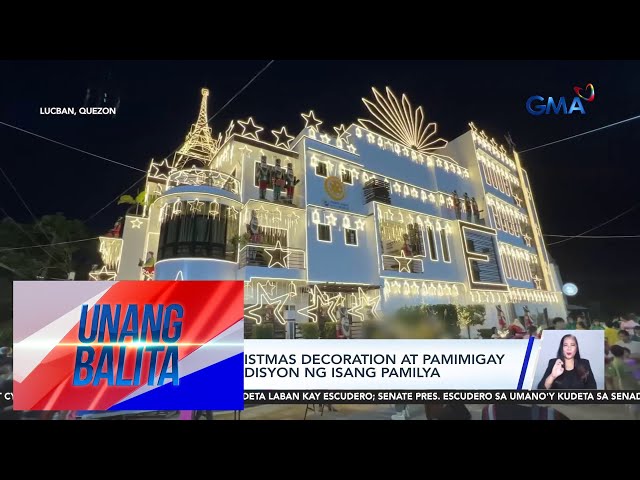 ⁣Bonggang Christmas decoration at pamimigay ng regalo, tradisyon ng isang pamilya | Unang Balita