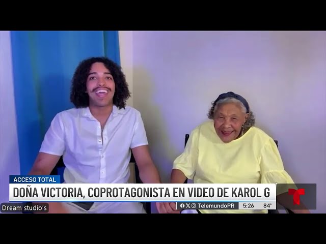 ⁣Doña Victoria: la mujer de 104 que fue coprotagonista en vídeo de Karol G