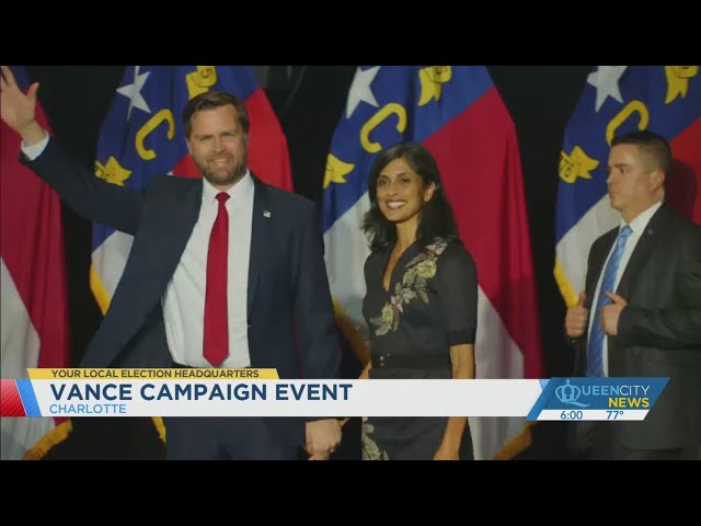 JD Vance talks inflation, illegal immigration in CLT campaign event