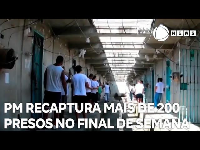 Mais de 200 presos são recapturados no final de semana em São Paulo