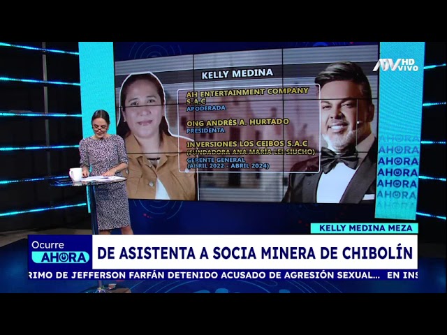 ⁣Kelly Medina, asistente de Andrés Hurtado, que extrañamente fue gerente de sus empresas