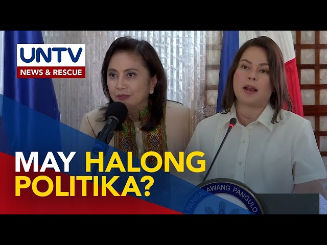 Pagkikita ni VP Sara Duterte at ex-VP Leni Robredo, mahirap isiping walang politika - Analyst