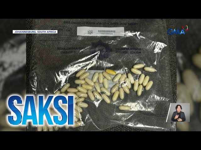 63 capsules ng hinihinalang cocaine, nakuha sa tiyan ng isa umanong drug mule | Saksi