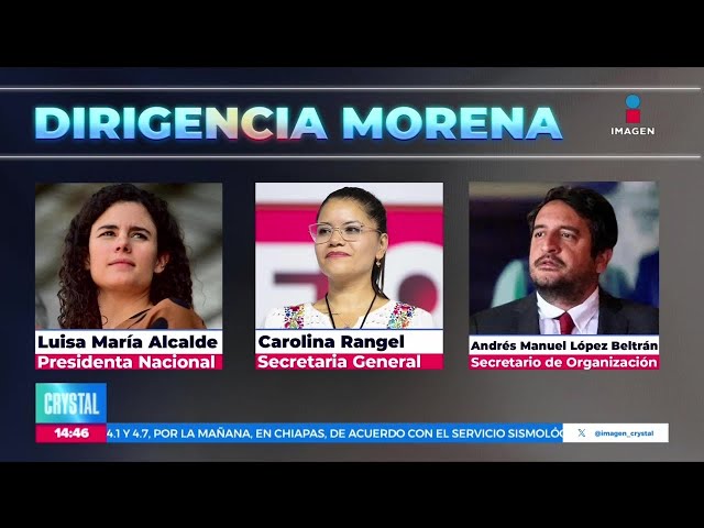 ⁣Así quedó definida la nueva dirigencia de Morena | Noticias con Crystal Mendivil