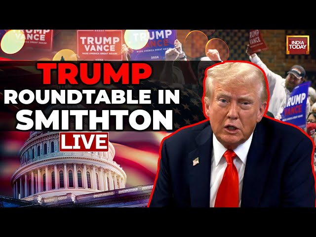 Trump Live | Trump Attends Roundtable In Smithton Live | Trump News Live | US Elections 2024