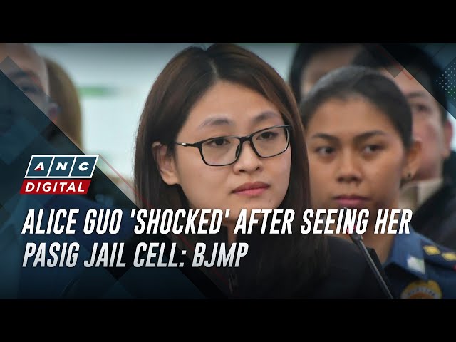 ⁣Alice Guo 'shocked' after seeing her Pasig jail cell: BJMP | ANC