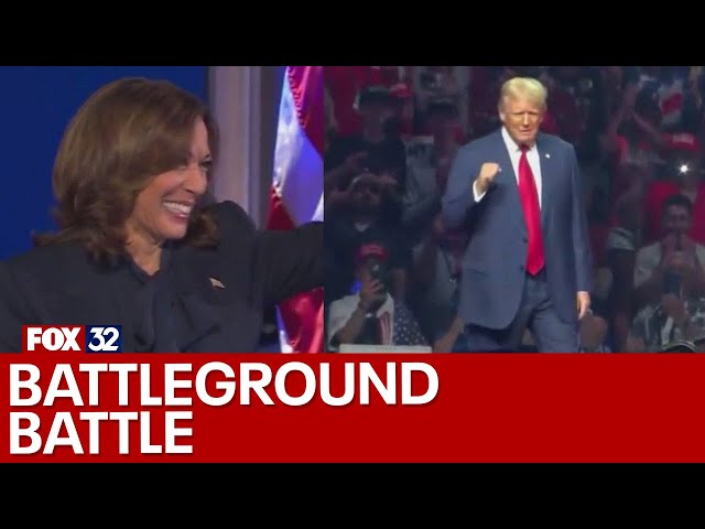 Trump and Harris in battleground battle