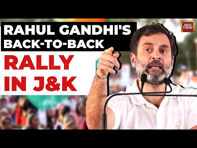 ⁣Rahul Gandhi Rally In Poonch & Srinagar | Rahul Gandhi Speech  | Jammu & Kashmir Assembly El