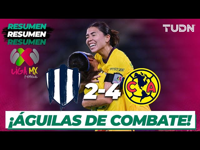 Resumen y goles | Monterrey 2-4 América | Liga Mx Femenil AP2024-J11 | TUDN