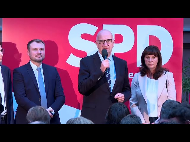 ⁣Dans le Brandebourg, le parti d'Olaf Scholz bat l'AfD, parti d'extrême droite